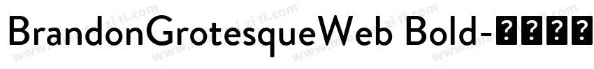 BrandonGrotesqueWeb Bold字体转换